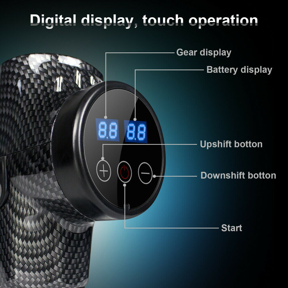 NEW Super High Power 30 Speed XL Massage Gun 6 Heads Muscle  with Carry Case Bag NEW Super High Power 30 Speed XL Massage Gun 6 Heads Muscle  with Carry Case Bag